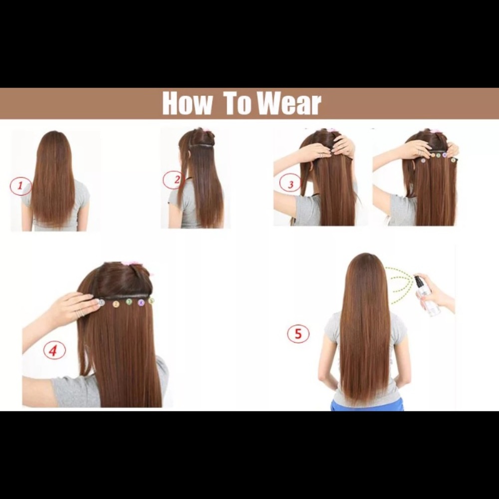 New ombré black and red hair extensions - Picture 3 of 8